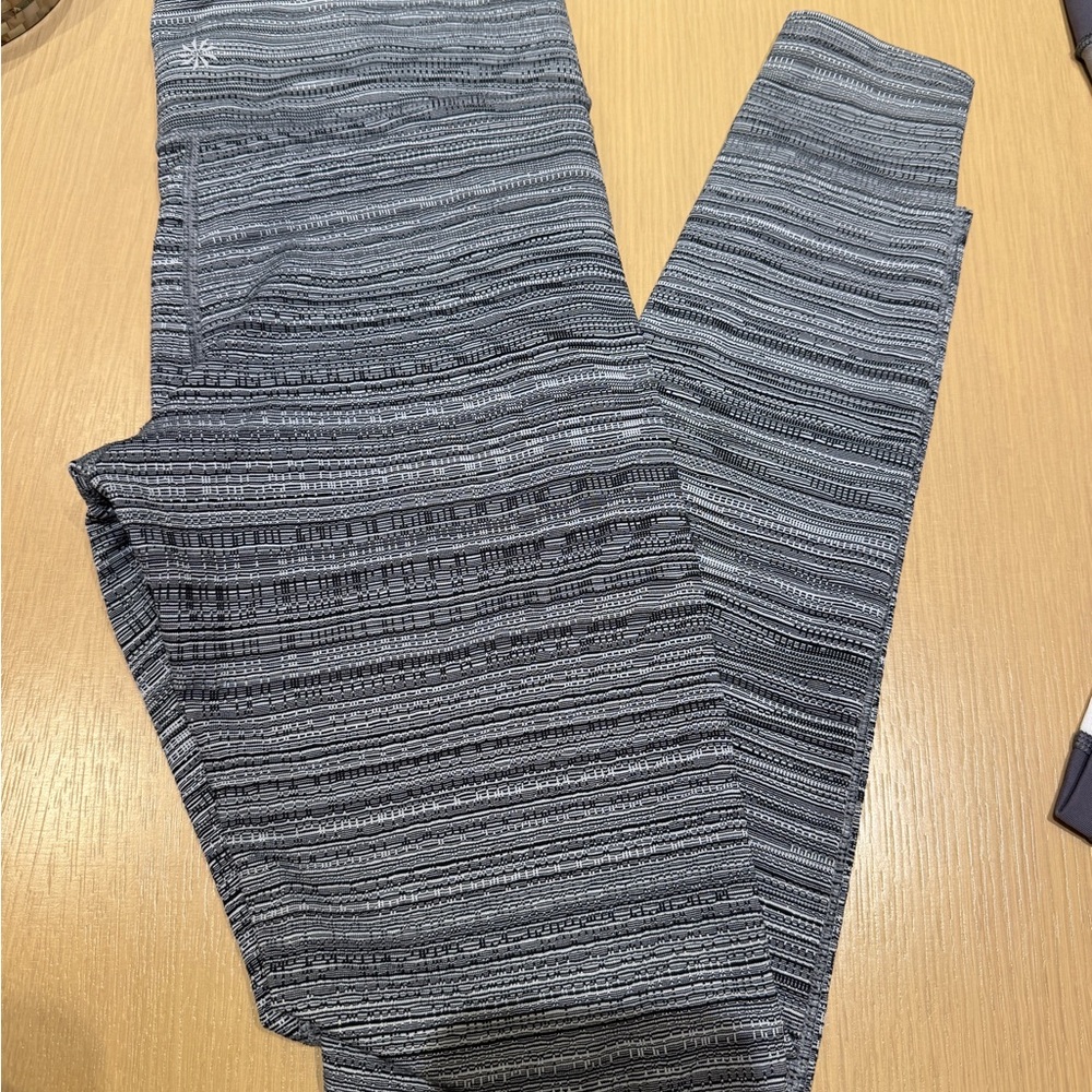 Athleta Gray Patterned Leggings